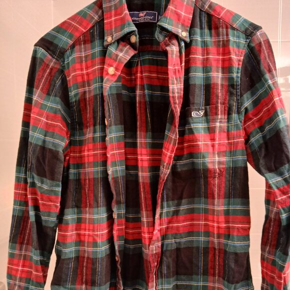 Vineyard Vines Plaid Flannel Shirt - Picture 1 of 7